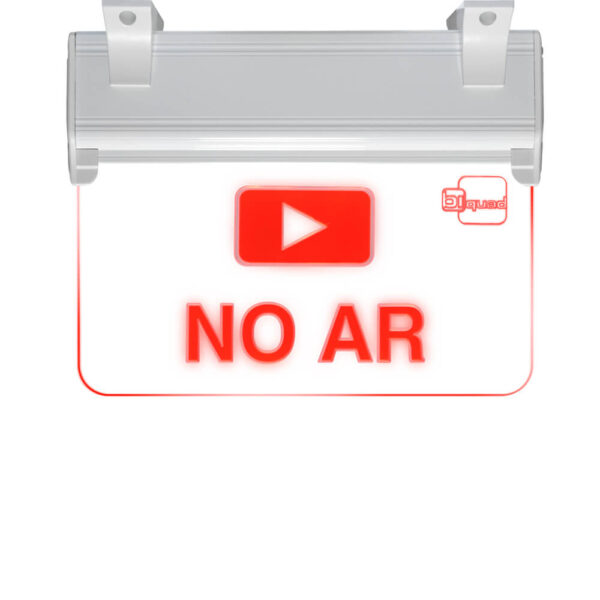 Aviso luminoso Biquad para emissoras de rádio, estudio e podcasts No_ar_teto (2)