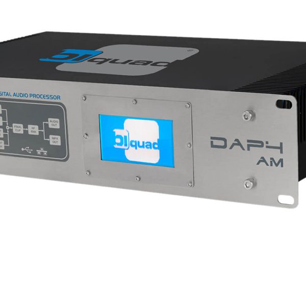 Processador de áudio digital DAP4 FM para rádios | Biquad Broadcast