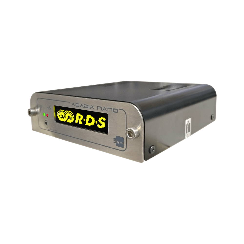 Encoder RDS ACADIA NANO para rádios FM | Biquad Broadcast