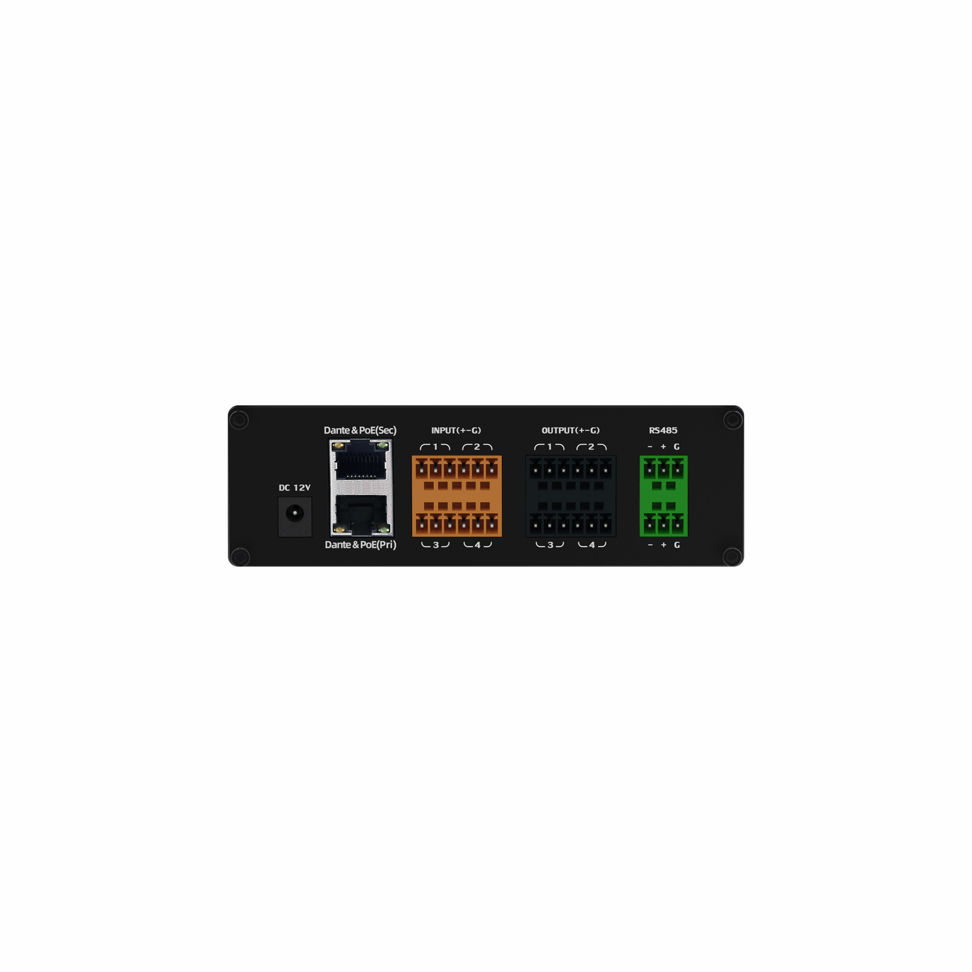 DBOX44A INTERFACE DE ÁUDIO DANTE 4 ANALÓGICO | Biquad Broadcast