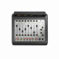 Axia Radius console AoIP vista superior com 8 faders para estúdios de broadcast